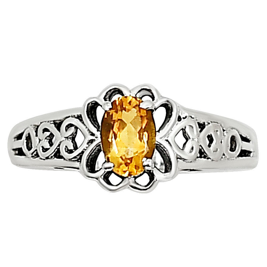 Citrine Ring size-6 R-1172 SDR253970