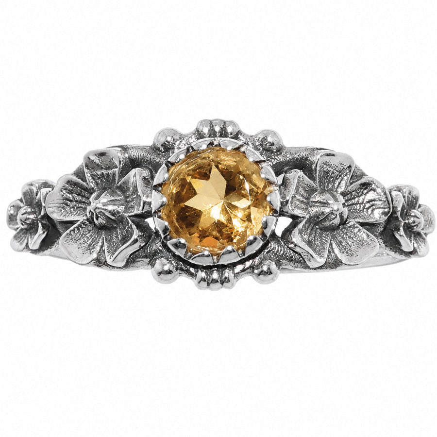 Floral - Citrine Ring size-5 R-1292 SDR254672