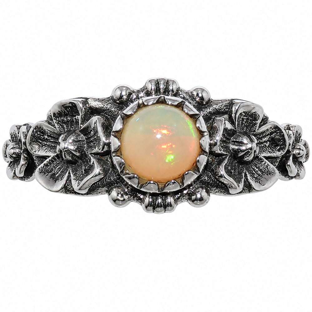 Floral - Ethiopian Opal Ring size-7 R-1292 SDR254726-0