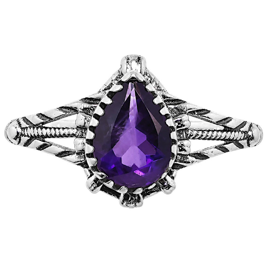 African Amethyst Ring size-8 R-1345 SDR254842