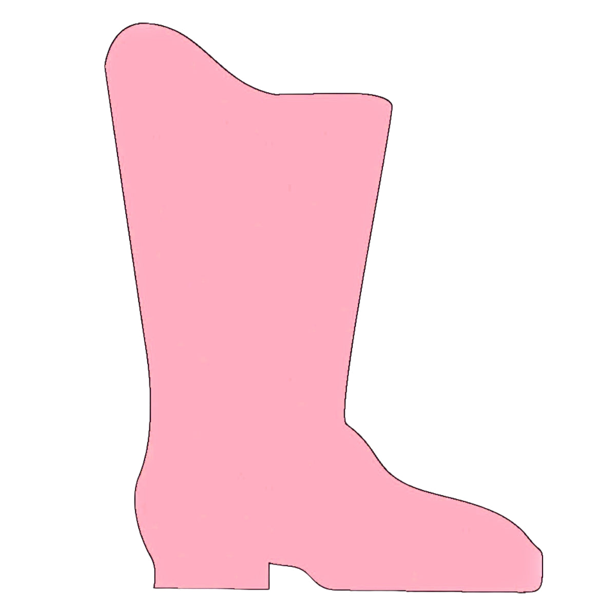 SHAPES ETC. Sticky Shape Notepad - Pink Cowgirl Boot-0