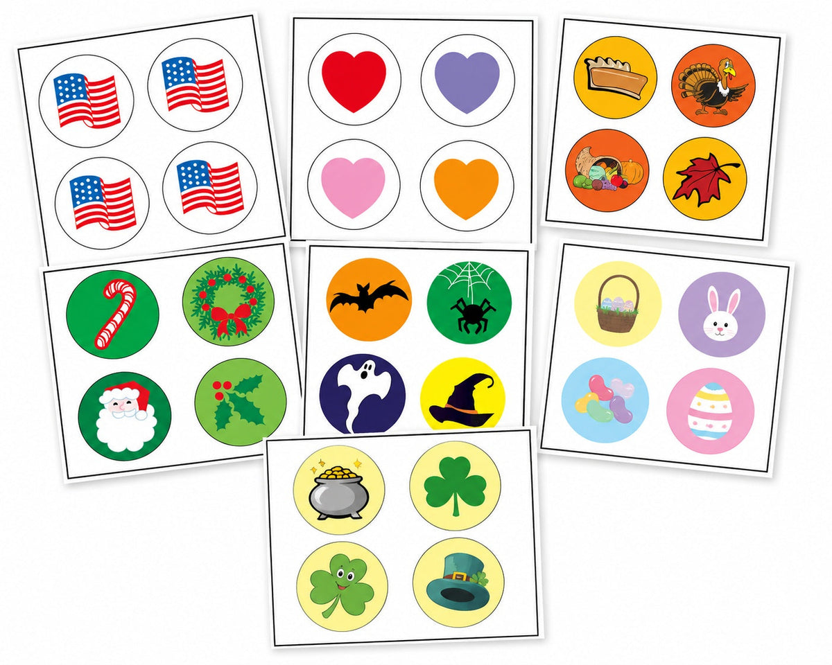 SHAPES ETC. Classroom Holiday Sticker Sets-0