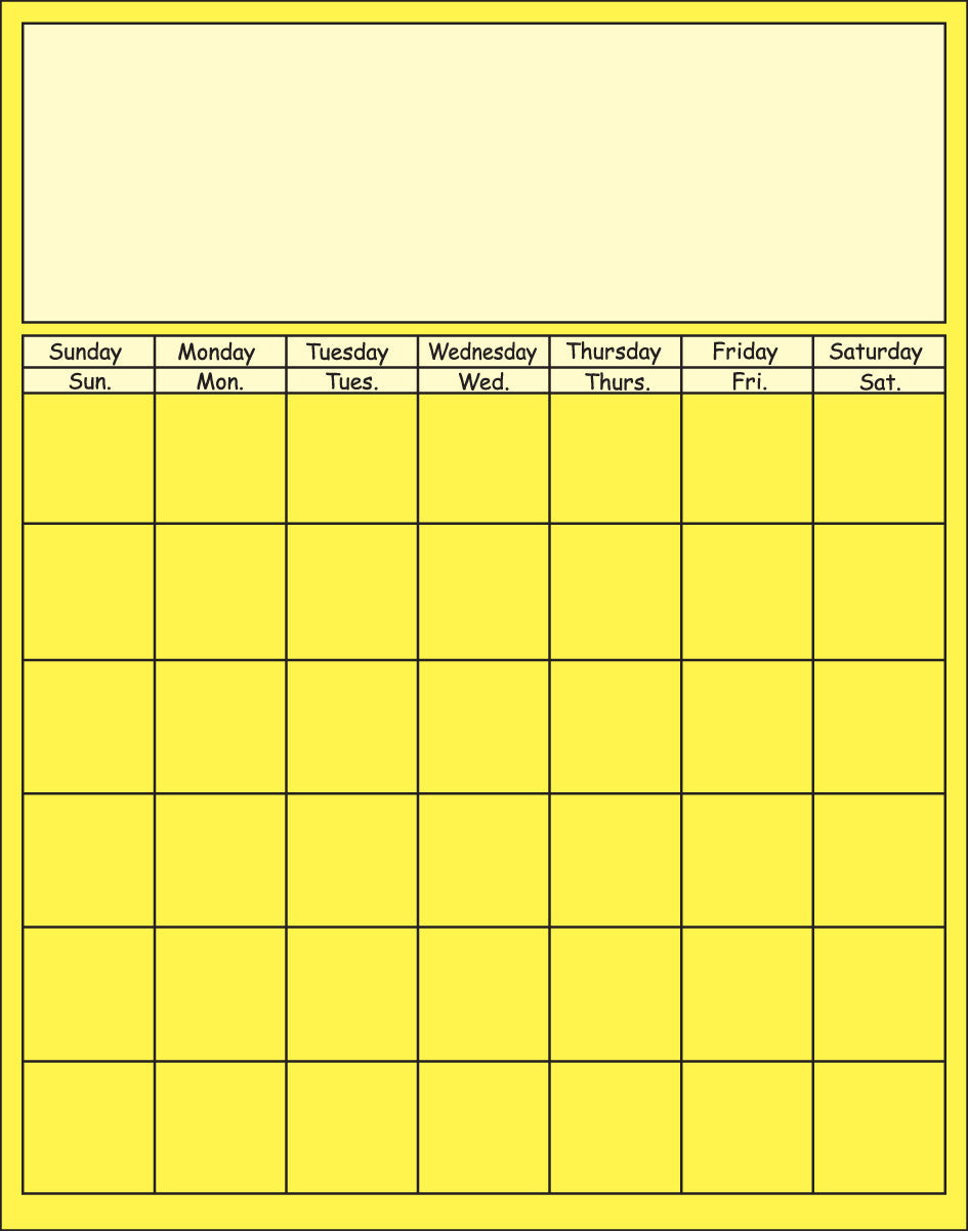 NEW~ SHAPES ETC. Yellow Vertical Calendar  - Set of 3-0