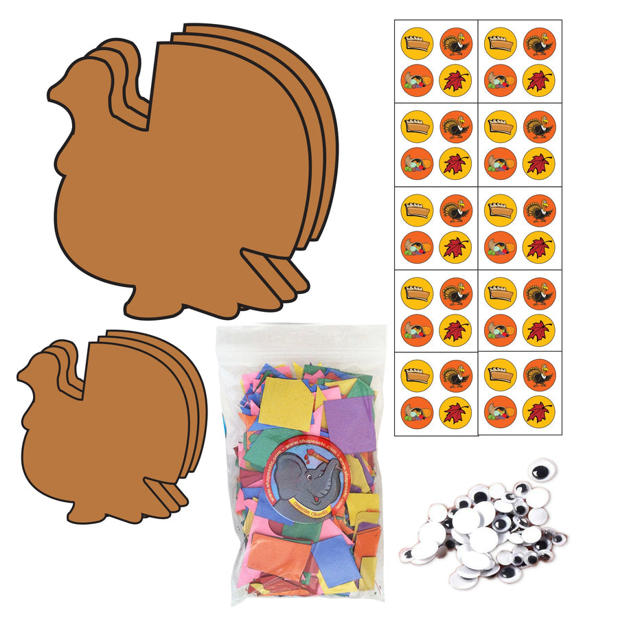 SHAPES ETC. Thanksgiving Turkey Deluxe Activity Kit