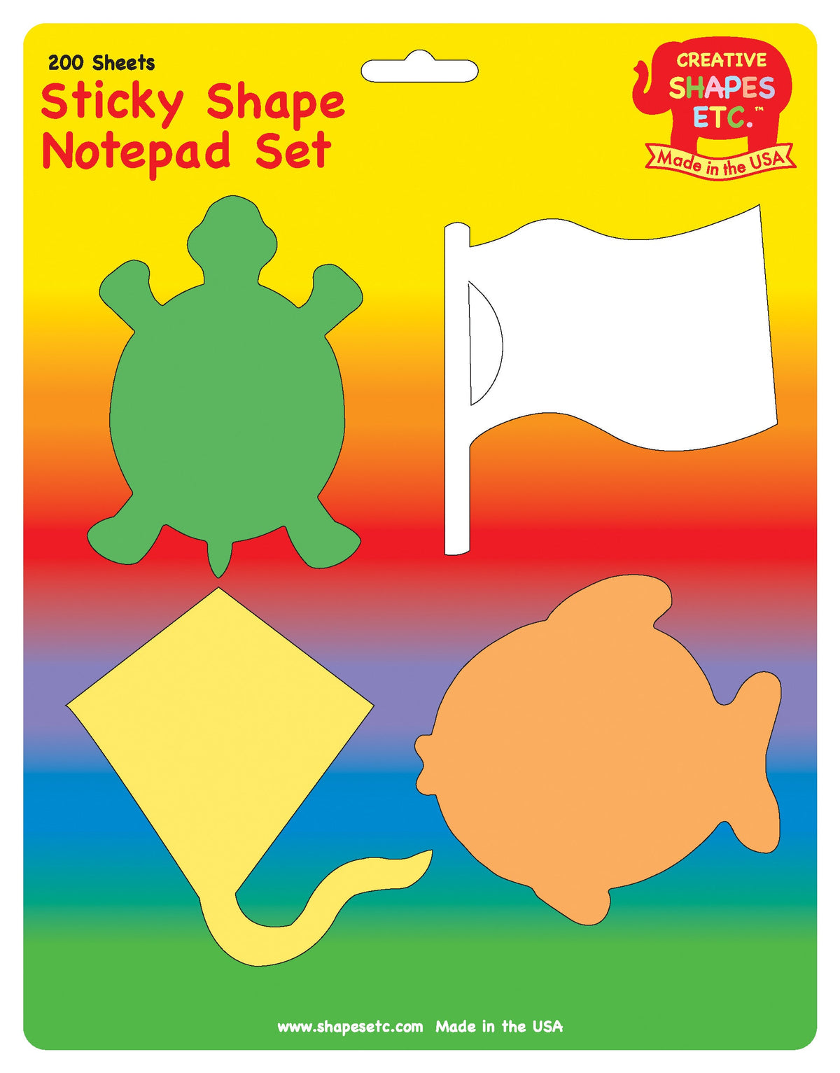 SHAPES ETC. Sticky Notepad Set - Summer-0