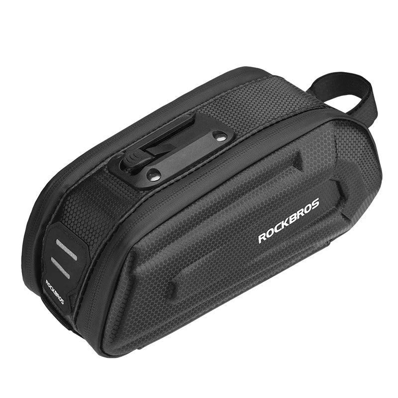 1.7L Waterproof Bicycle Rear Seatpost Bag Quick Release Black