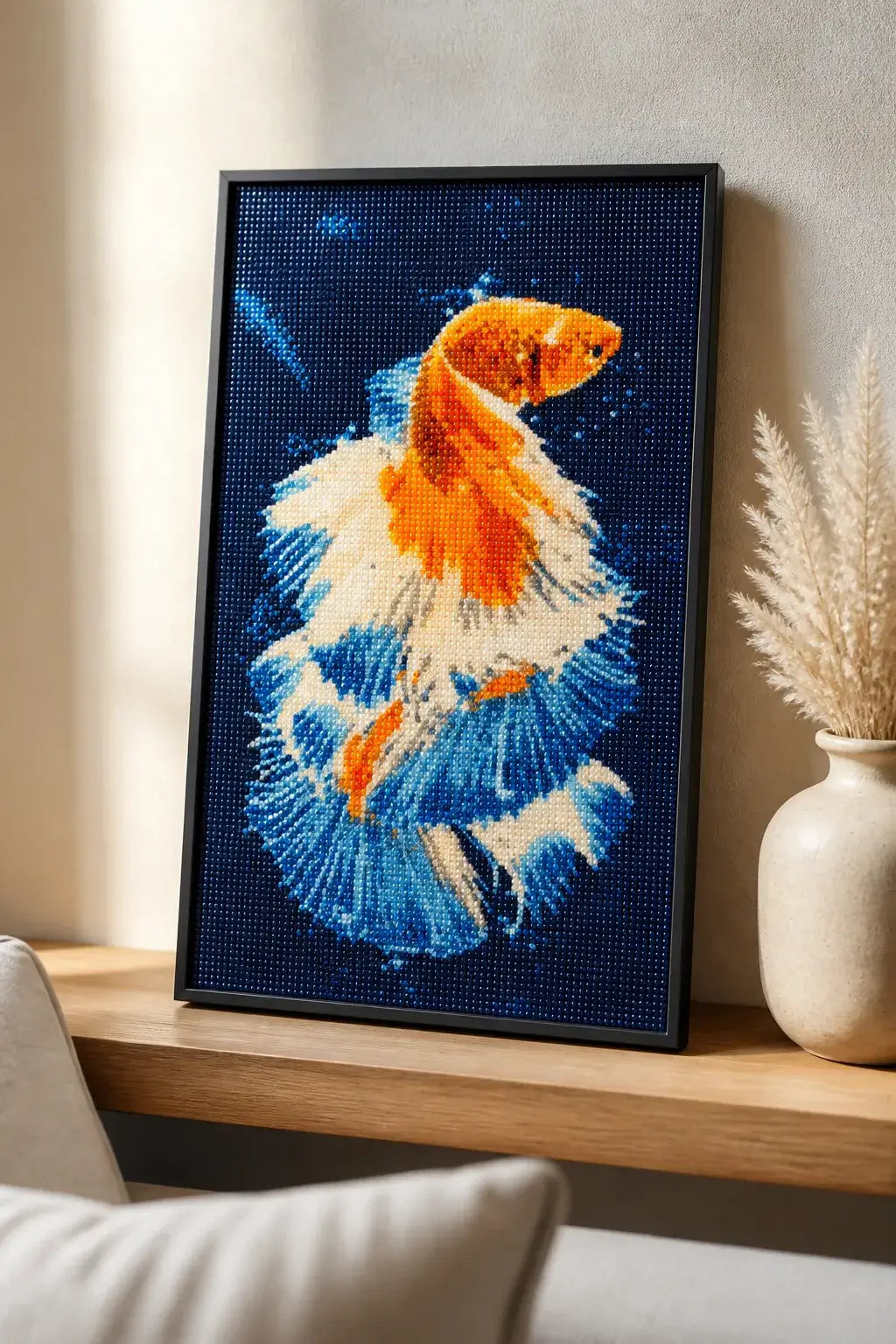 Sapphire Ember Betta Diamond Painting-0