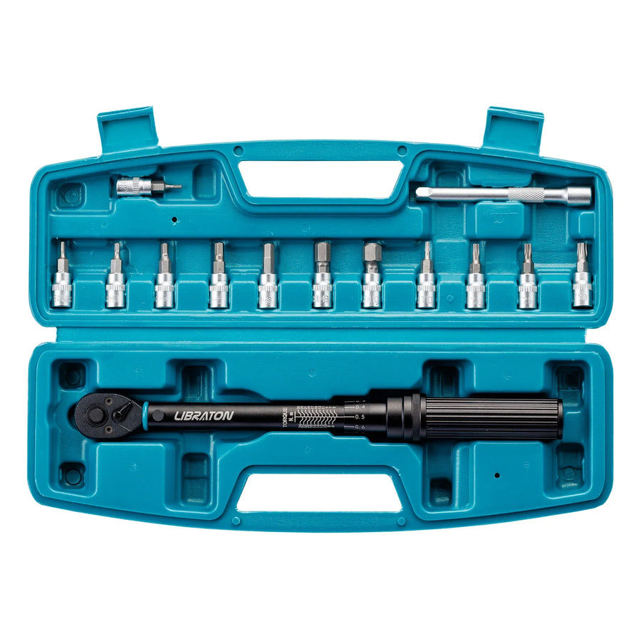14-Piece Bike Torque Wrench Set Blue