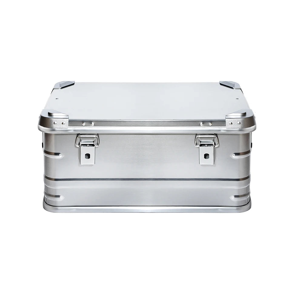 Heavy-Duty Aluminum Alloy Outdoor Storage Box 30L Silver-0