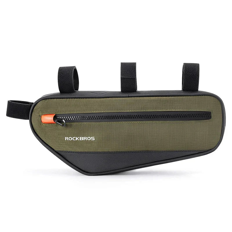 1.7L Bicycle Frame Tube Bag Reflective Green
