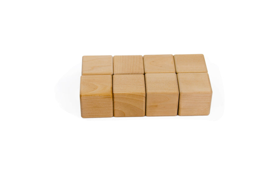 8 Wooden Cubes