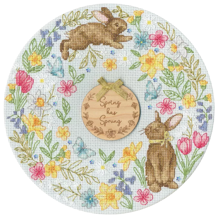 Spring Wreath Counted Cross Stitch Kit by Bothy Threads XJS4-0