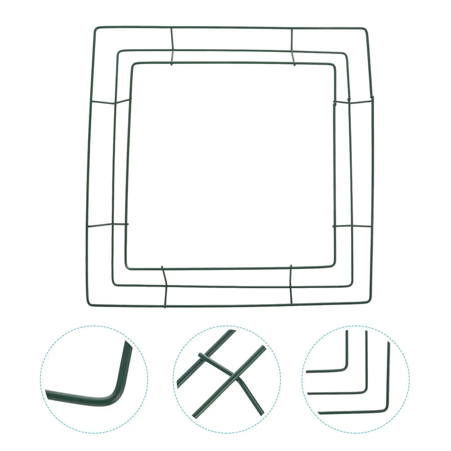 Square Macrame Ring Wire Wreath Forms