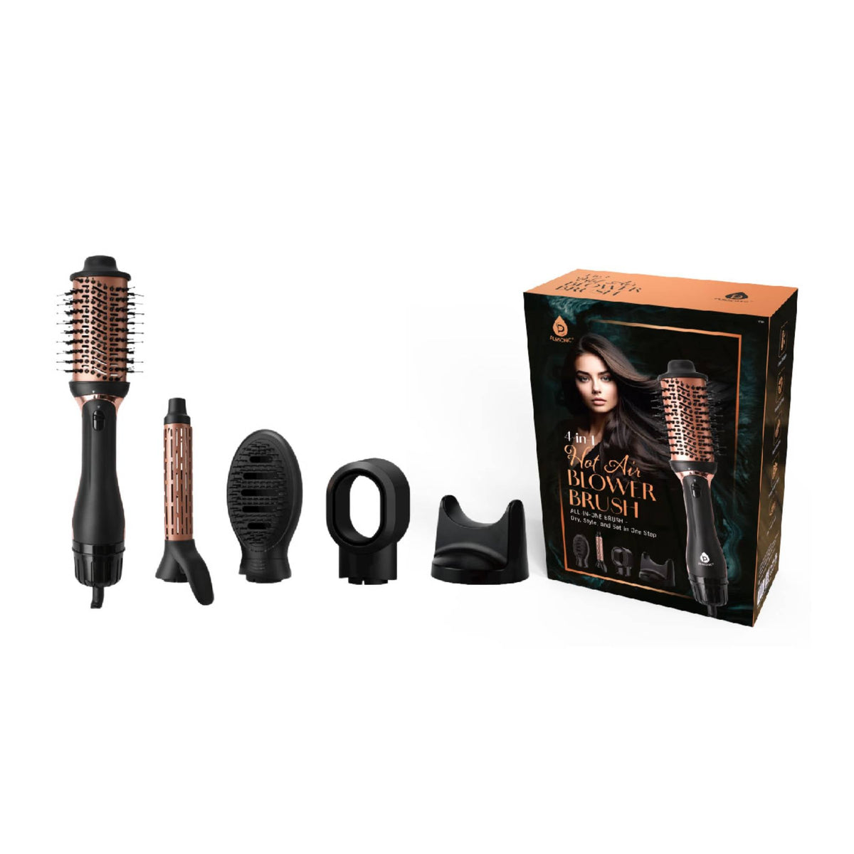 Hot Air Blower Brush: Your All-in-One Hair Styling Solution-0