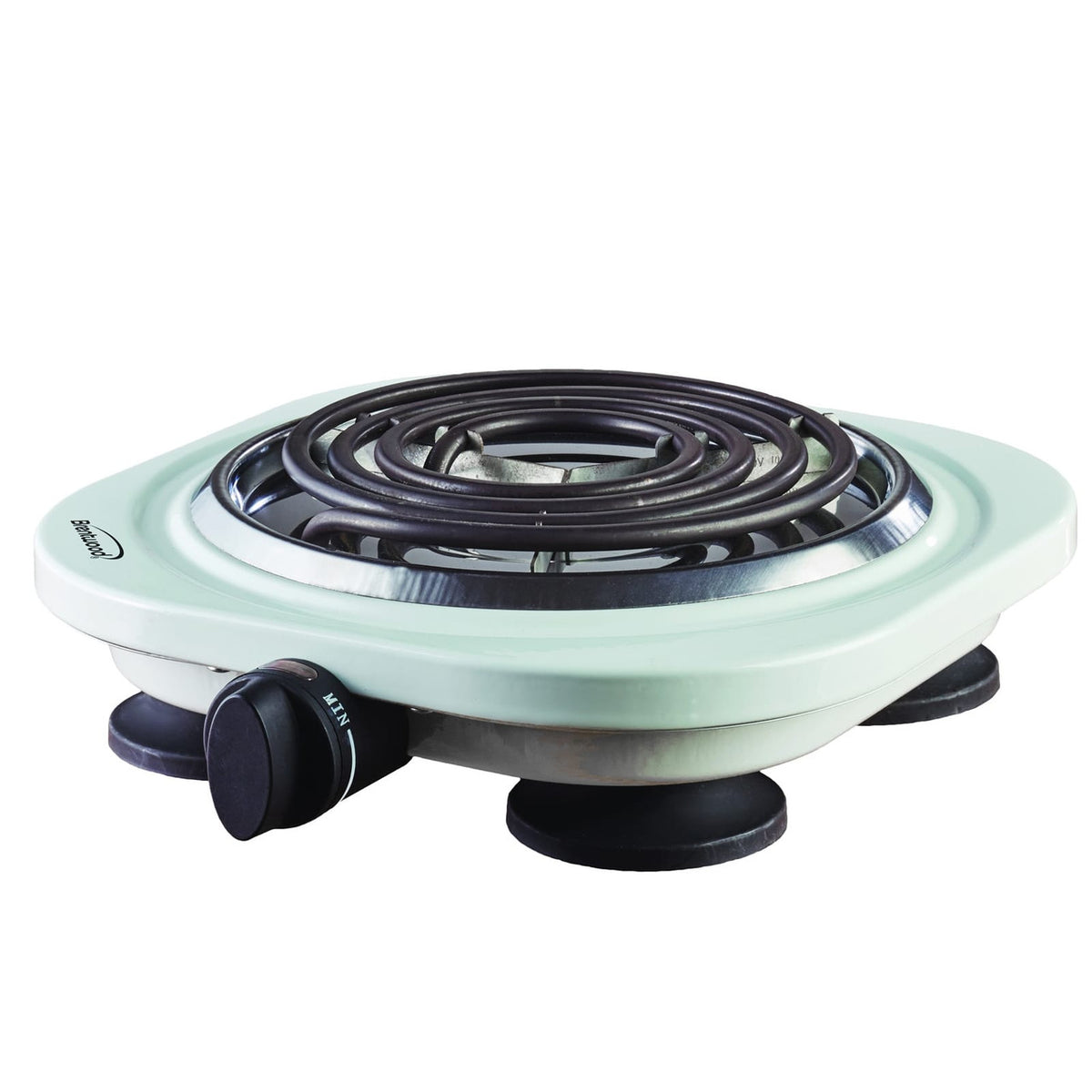 Brentwood Electric 1000W Single Burner - White-0