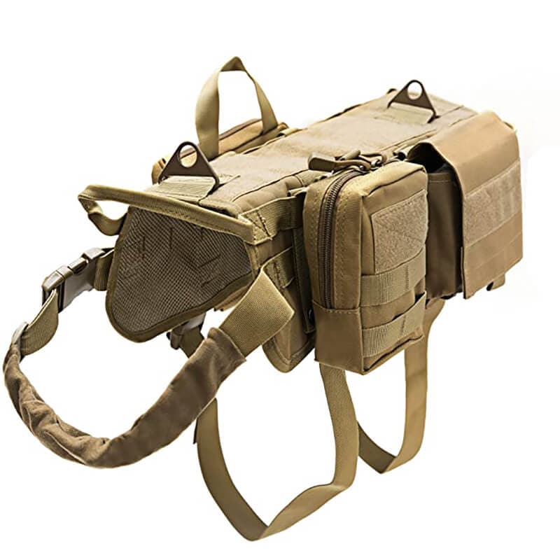 Tactical Dog Harness Adjustable Military K9 Harness Vest-0