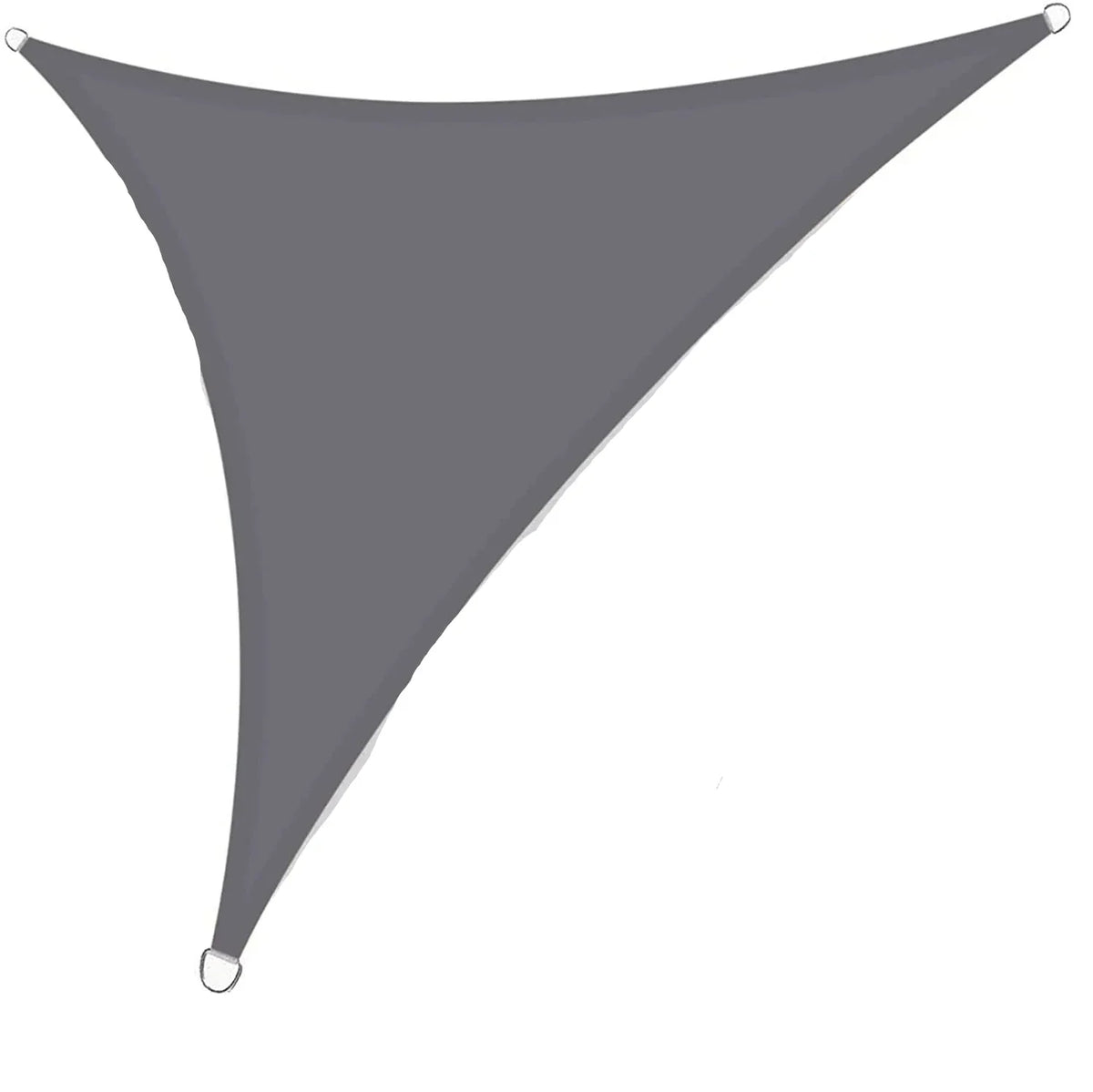Premium Triangle Sun Shade Sail with Ropes (Grey)-0
