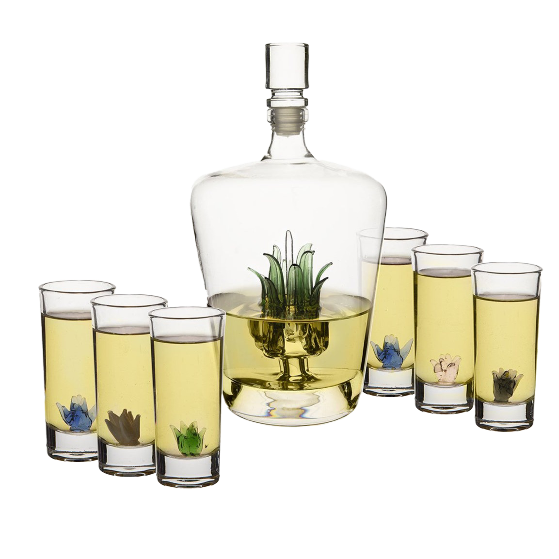 Tequila Decanter Set Premium Barware Gift Elegant Drinkware Collection-0