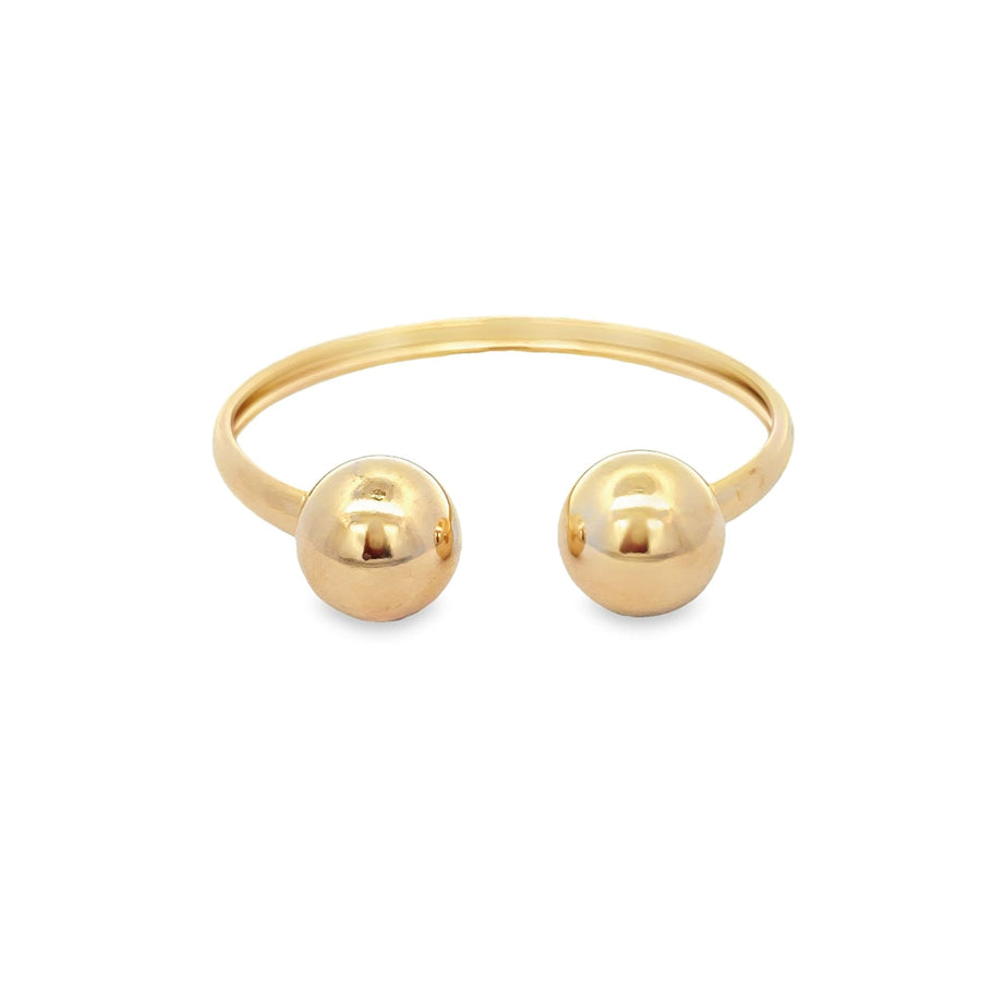 Classic Plain Ball Open Bangle (B52)