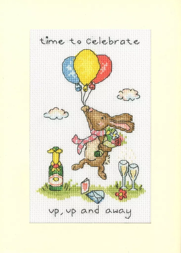 Up, Up and Away Greeting Card Counted Cross Stitch Kit by Bothy Threads XGC66-0
