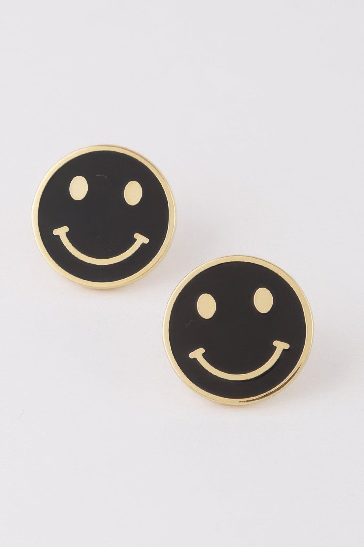 Women's Smiley Face Stud Earrings BYMANYC ® New York CONTEMPORARY VIBRANT MODERN JEWELRY - New Collection-0