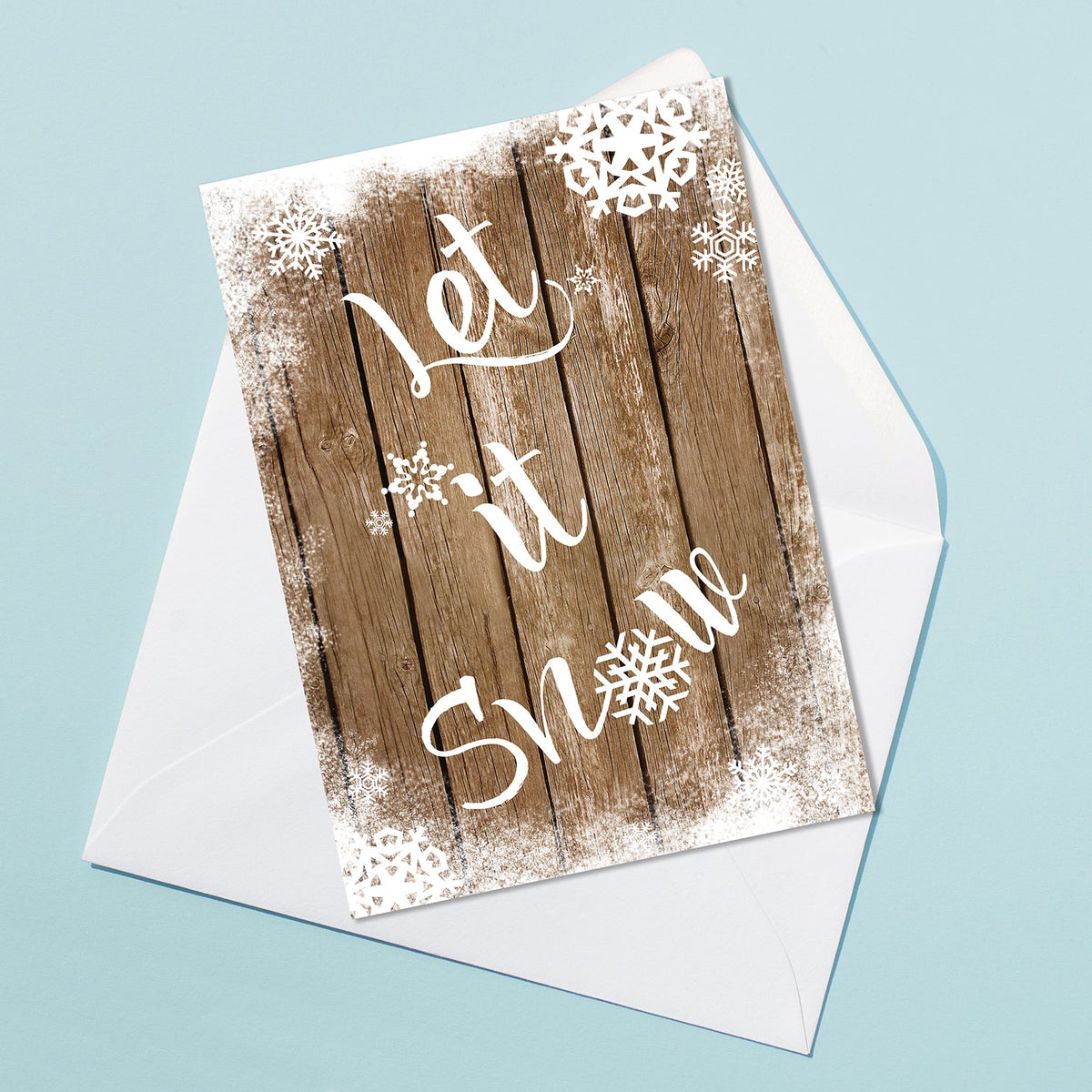 Let It Snow Greeting Card-0