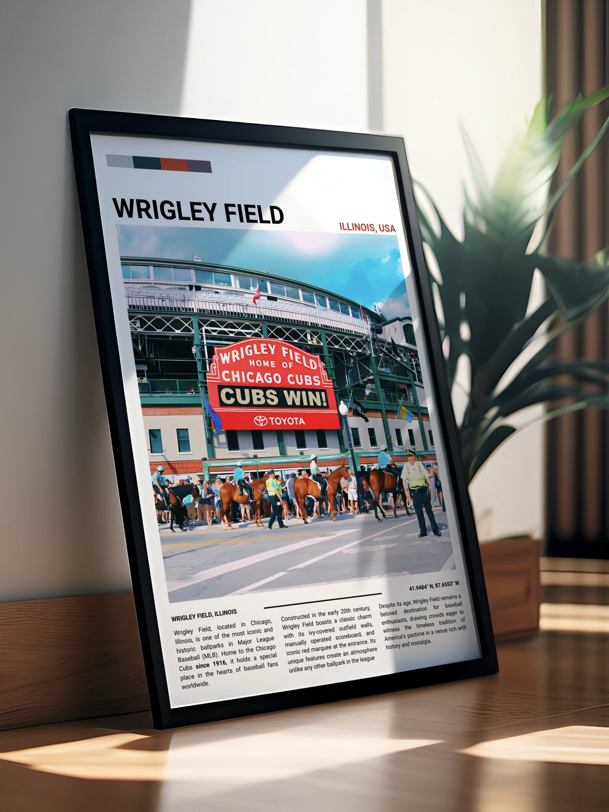 Wrigley Field Print | Wrigley Field Posters | Framed Picture of Wrigley Field | Wrigley Field Canvas | Chicago Cubs Poster | Wrigley Field art print-0