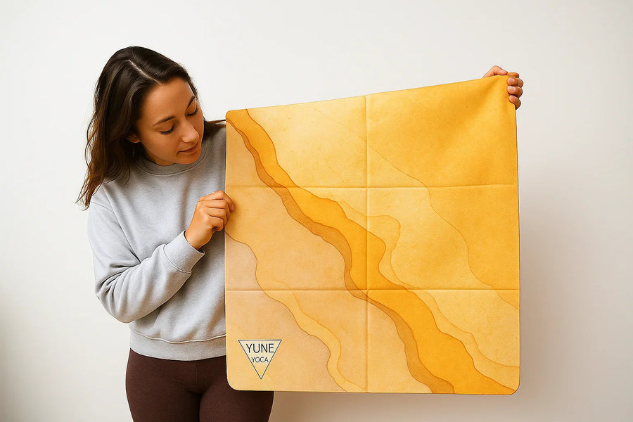 Copper River Foldable Travel Yoga Mat – 2mm Lightweight, Non-Slip, Eco-Friendly Mat for On-the-Go Practice | Yune Yoga