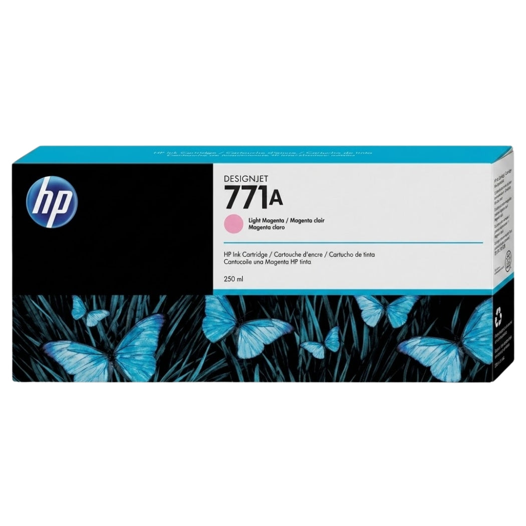Original HP 771 Standard Yield 775ml Light Magenta Ink Cartridges, CE041A-0