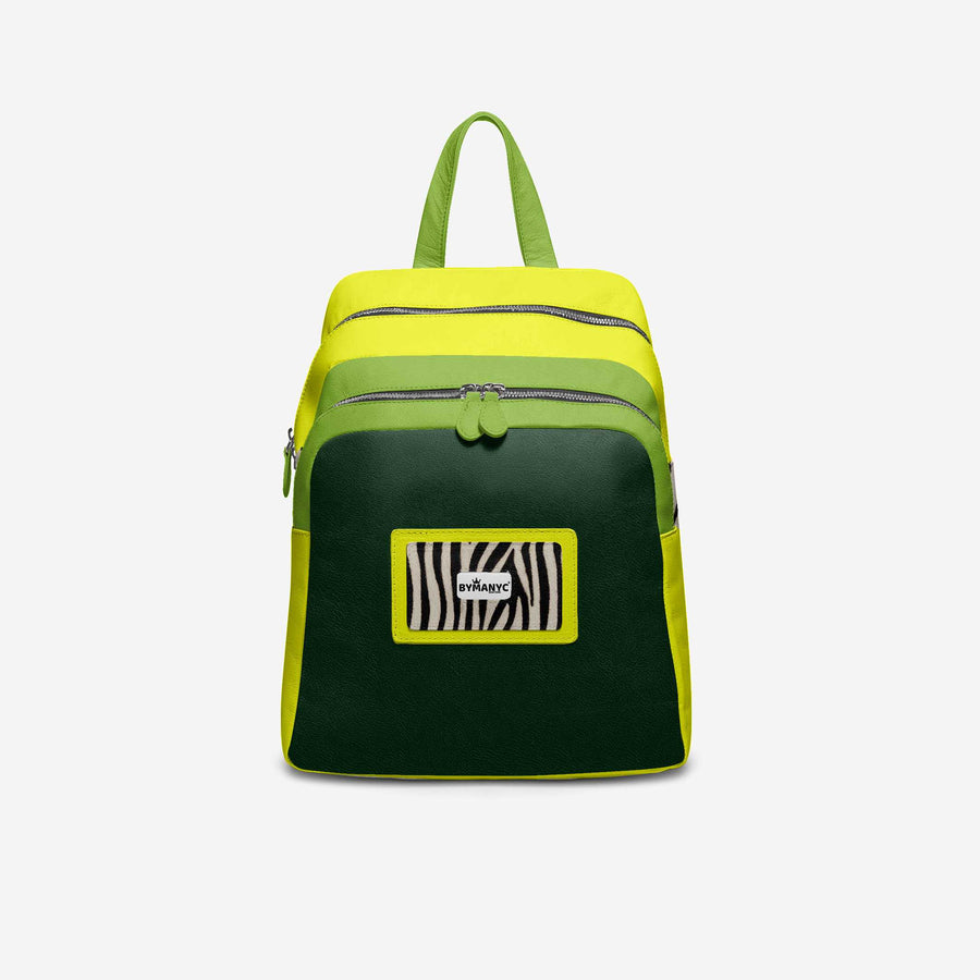 Zebra Jungle Backpack by BYMANYC ® New York – Handmade Vegan Luxury
