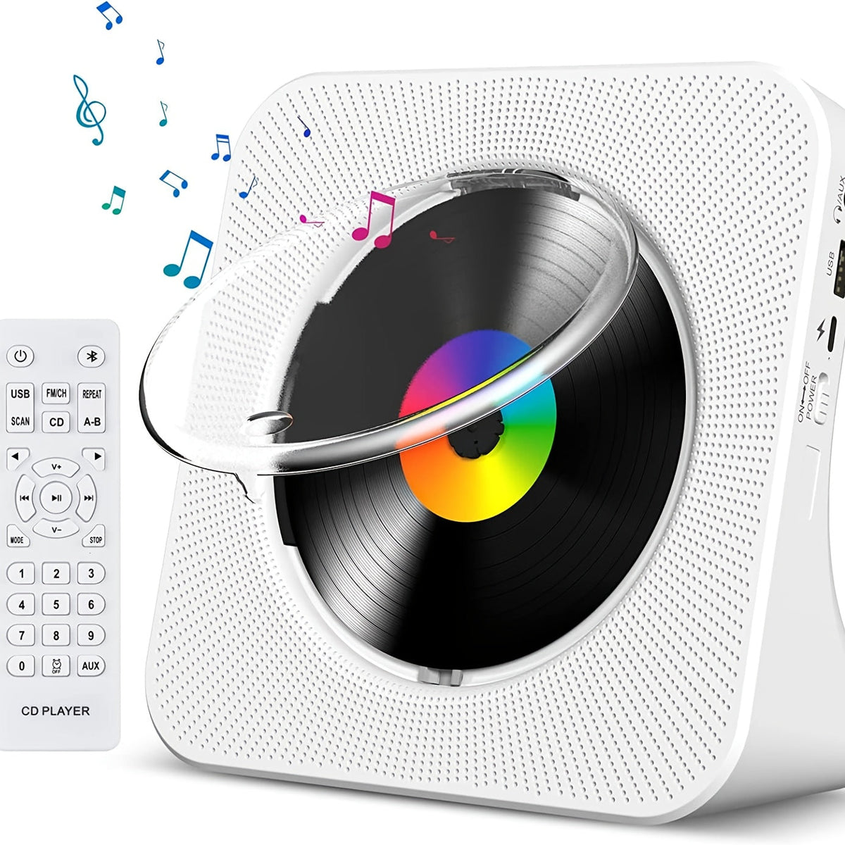 Portable CD Boombox with USB and FM Radio-0
