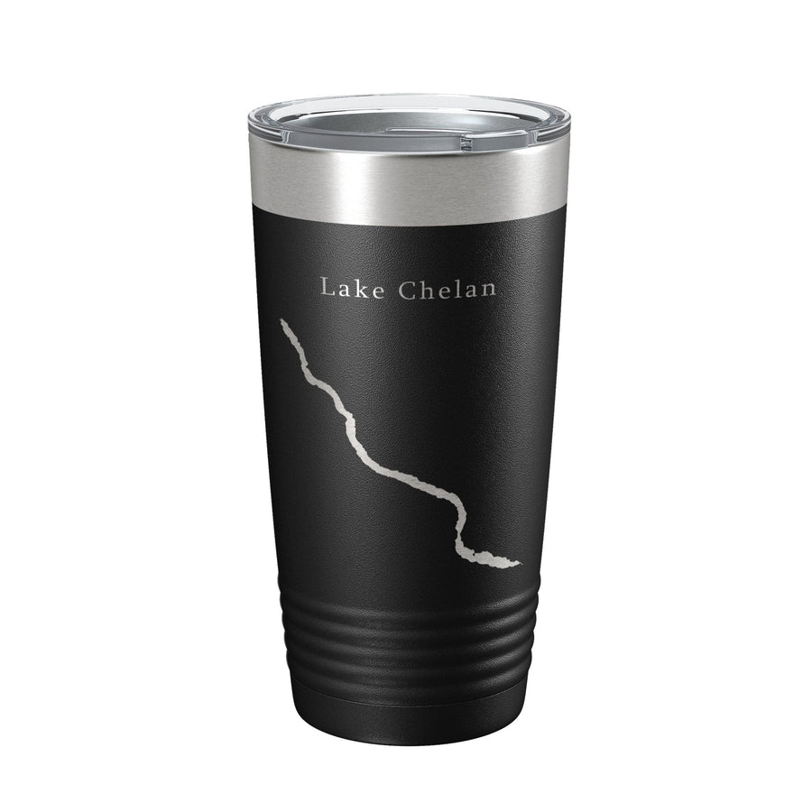 Lake Chelan Map Tumbler Travel Mug Insulated Laser Engraved Coffee Cup Washington 20 oz
