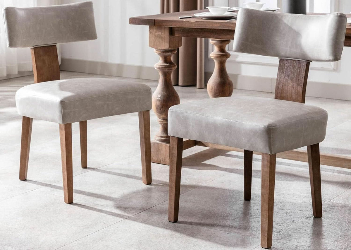 Graphite Grey Mid Century Upholstered Dining Chair-0