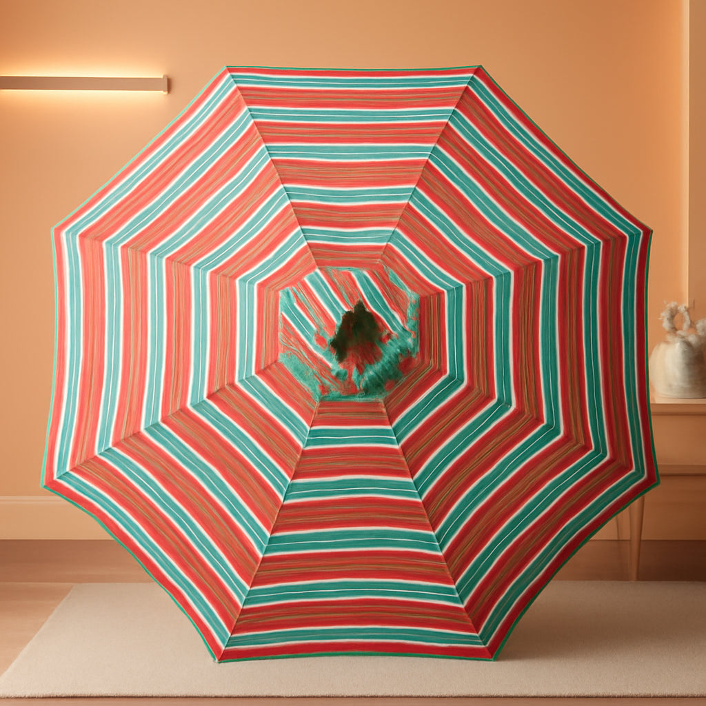 9 Foot Tilt And Crank Patio Umbrella With UV Protection-0