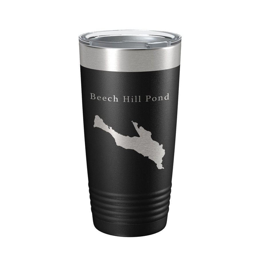 Beech Hill Pond Tumbler Lake Map Travel Mug Insulated Laser Engraved Coffee Cup Maine 20 oz