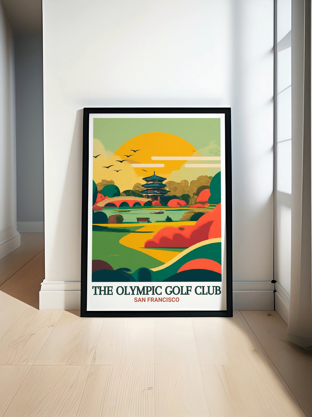 The Olympic Golf Club Art Print - Golden Gate Park Home Decor - Golf Canvas Art - Golf Travel Poster-0
