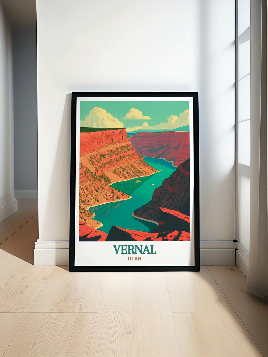 Vernal Art Print - Flaming Gorge Home Decor - Utah Canvas Art - Utah Travel Poster