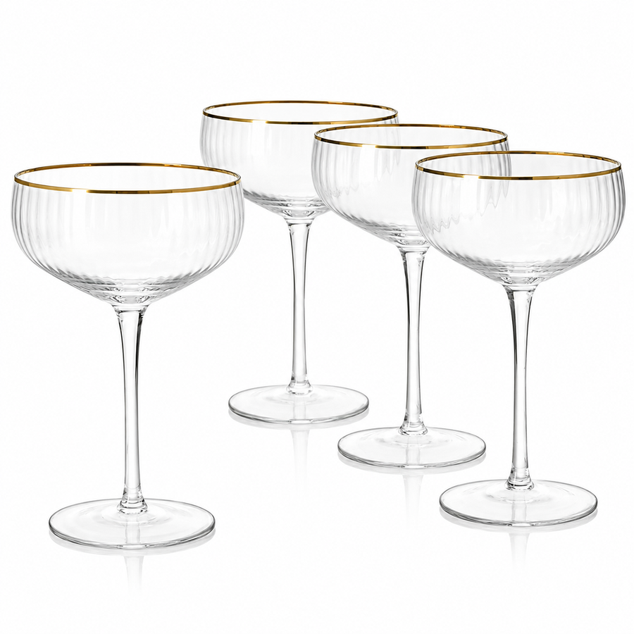 Coupe Cocktail Glasses 7 Oz Set Of 4 Classic Manhattan Glasses For Cocktails Libbey Champagne Coupe
