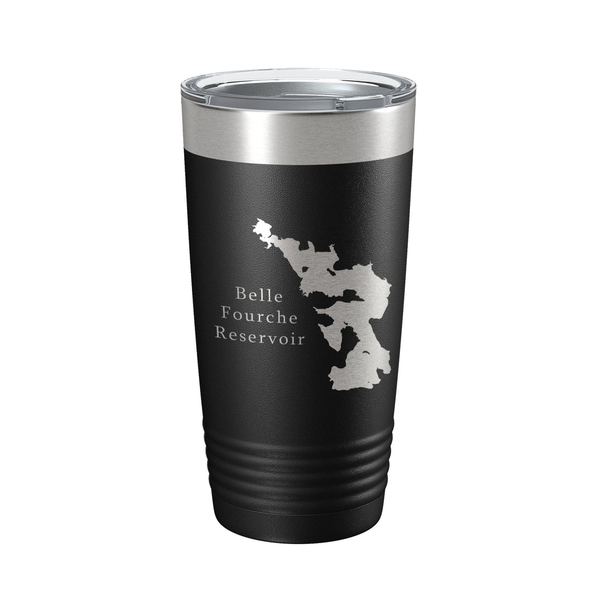 Belle Fourche Reservoir Tumbler Lake Map Travel Mug Insulated Laser Engraved Coffee Cup South Dakota 20 oz-5