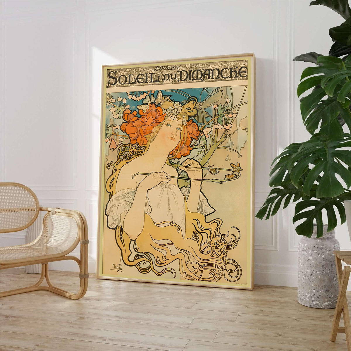 Alphonse Mucha Soleil Du Dimanche 1898 French Magazine Print-0