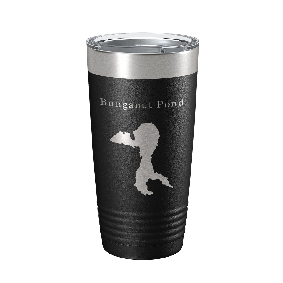 Bunganut Pond Tumbler Lake Map Travel Mug Insulated Laser Engraved Coffee Cup Maine 20 oz-5