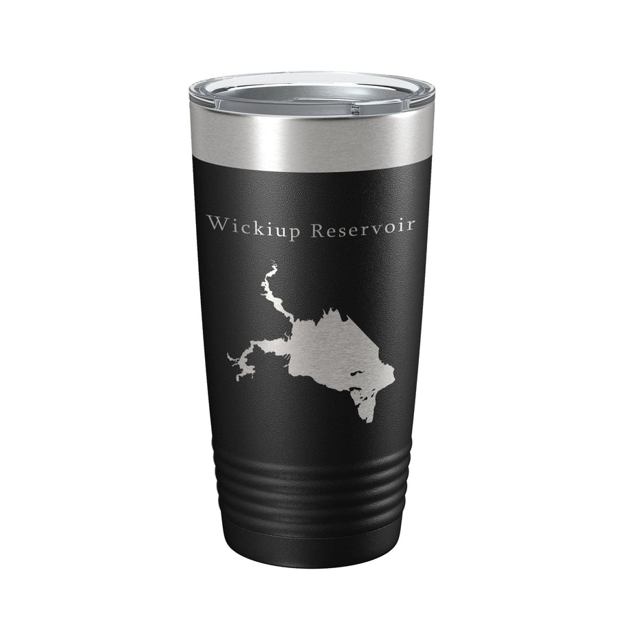 Wickiup Reservoir Tumbler Lake Map Travel Mug Insulated Laser Engraved Coffee Cup Oregon 20 oz