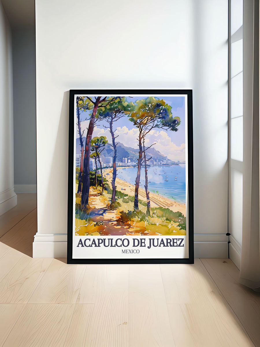 Acapulco de juarez  Art Prints - Playa Condesa Home Decor -  Las Torres Gemelas Acapulco Canvas Art