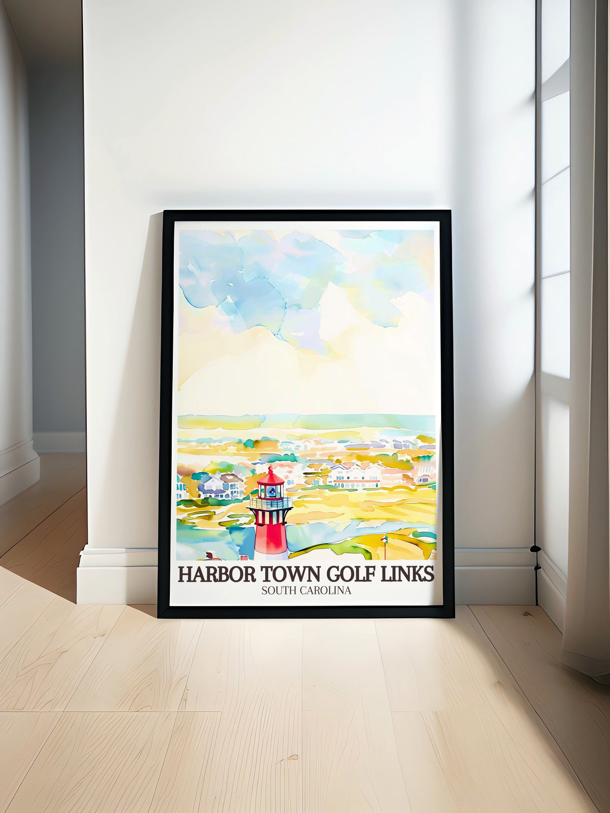 Harbor Town Golf Poster Print - Harbour Town Lighthouse Travel Print - Harbor Town Golf Canvas Art - Harbor Town Golf Travel Poster-0