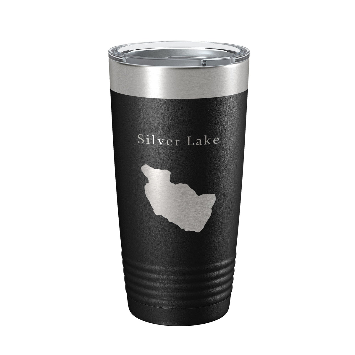 Silver Lake Map Tumbler Travel Mug Insulated Laser Engraved Coffee Cup Maine 20 oz-5