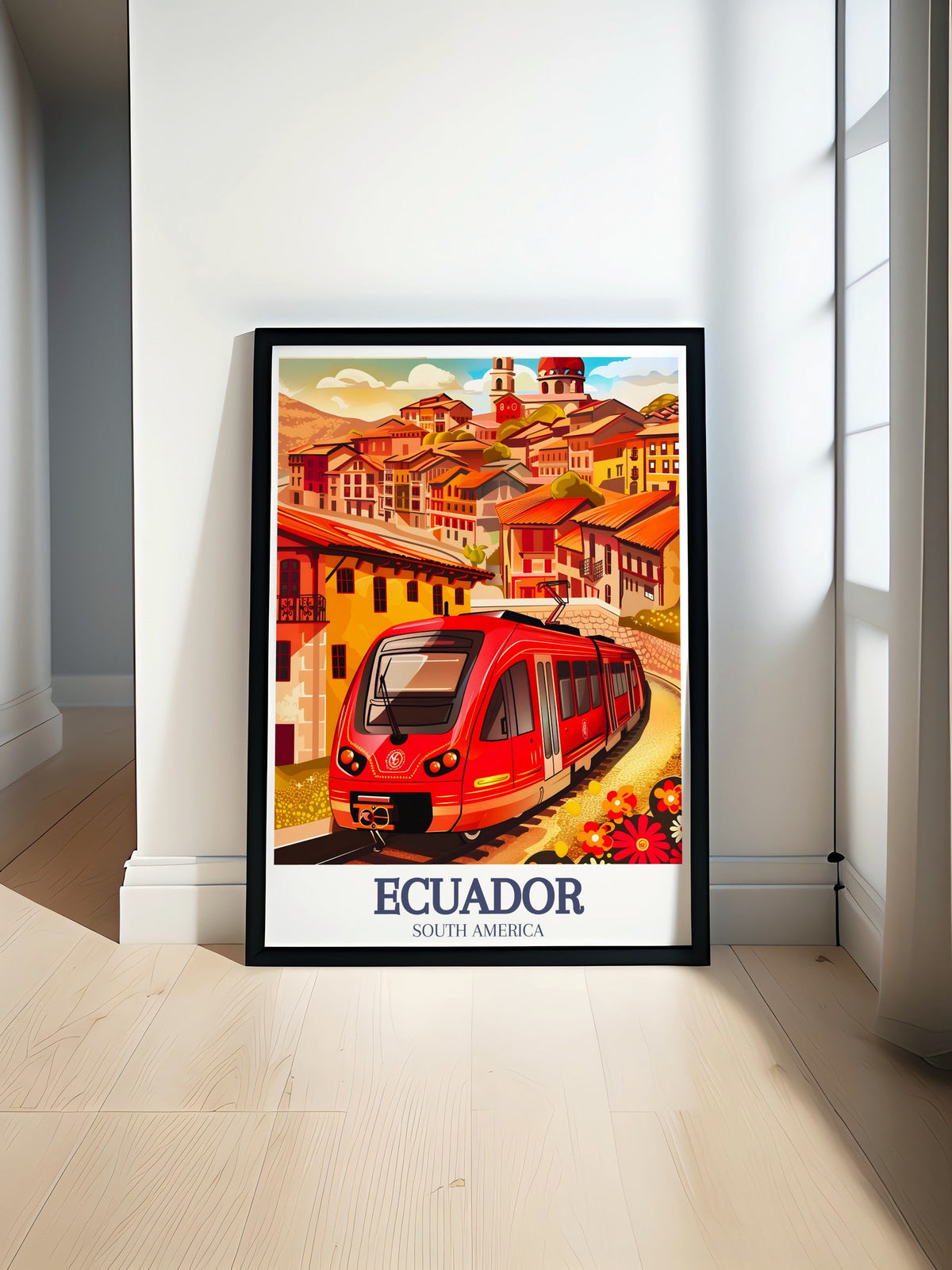 Ecuador Poster Print - Quito Travel Print - Cuenca City Canvas Art - Cuenca Travel Poster-0