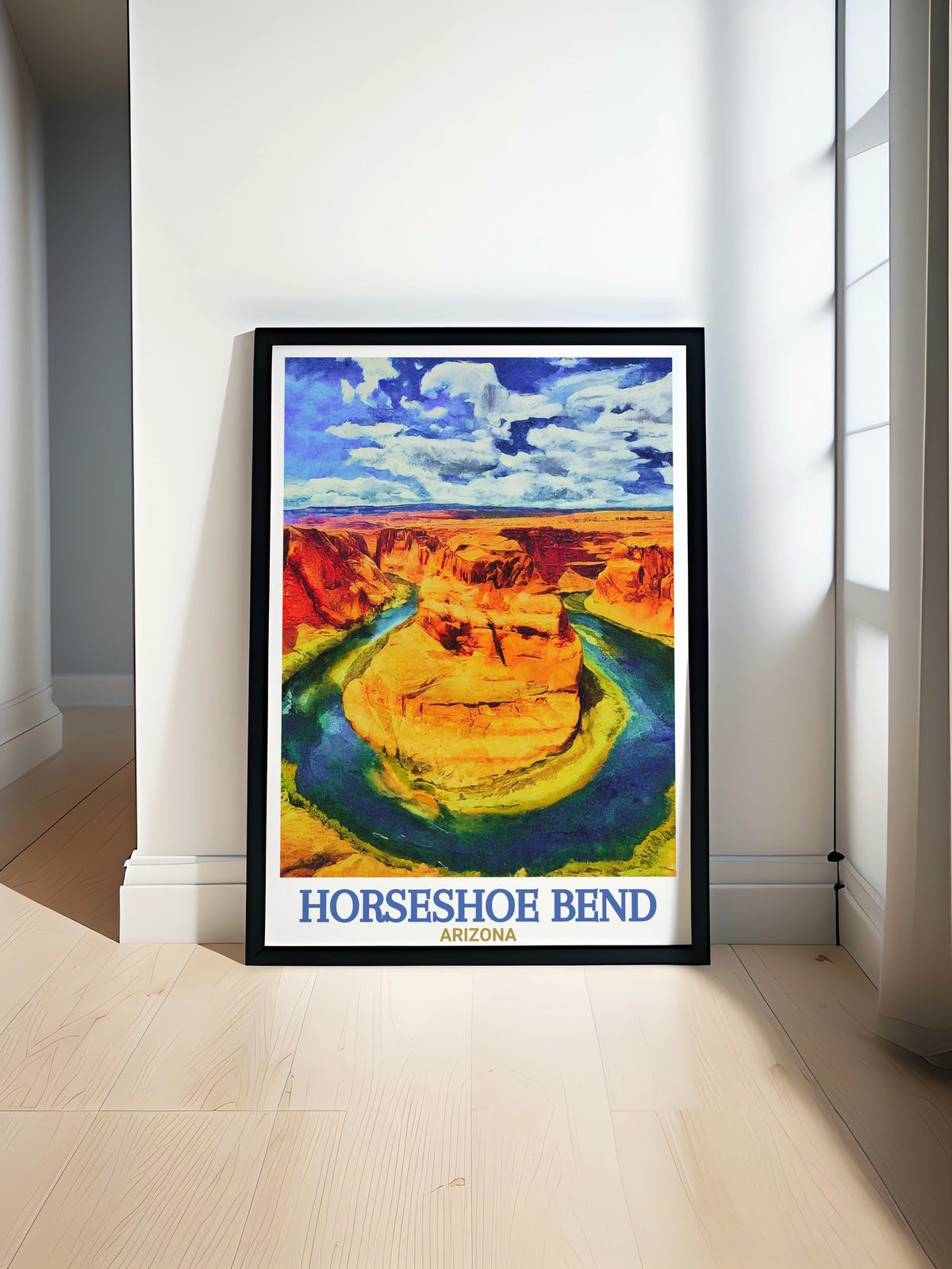 Horseshoe Bend Poster Print - Grand Canyon Travel Print - Arizona Canvas Art - Arizona Travel Poster-0
