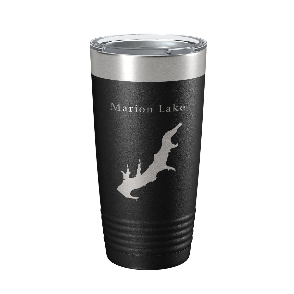 Marion Lake Map Tumbler Travel Mug Insulated Laser Engraved Coffee Cup Kansas 20 oz-5