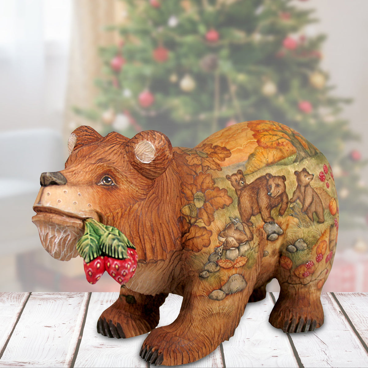 Bear - forest friends by G. DeBrekht Handpainted Collectible Figurine, Unique Decor Made in the USA 58902-0
