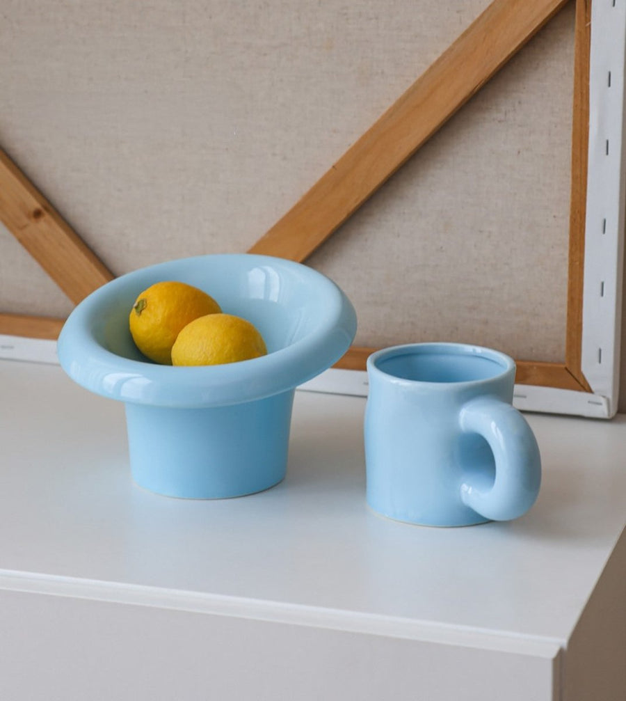 Fafa Elevated Ceramic Pet Bowl